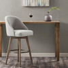 Pearce Grey Bar Stool with Swivel Seat (Pearce Grey-Bar Stool with Swivel Seat)