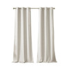 Set of 2 Ivory Tonal Printed Faux Silk Total Blackout Window Panels (Como Tonal-Ivory-window)