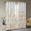 Yellow & White Floral Botanical Grommet Top Curtain Panel - 84" (Cecily-Yellow-Panel)