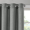 Charcoal Grey Solid Grommet Top Window Curtain Panel (Englewood-Charcoal-Panel)