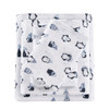 Blue & white Penguins Design Novelty Print Flannel Sheet Set (Cozy Soft-Blue Peng-Sheets)
