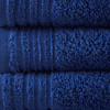 12pc Bundle Navy 100% Lightweight Super Soft Cotton Bath Towel Set (086569208392)