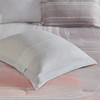 5pc Blush Pink & Grey Brushstroke Print Cotton Printed Comforter Set AND Decorative Pillows (Jenson-Blush/Grey-Comf)