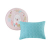 Blush Pink Animals & Forest Cotton Reversible Comforter AND Decorative Pillows (Iris Woodland-Blush-Comf)