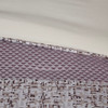 7pc Purple & Grey Woven Jacquard Comforter Set AND Decorative Pillows (Rhapsody-Purple)