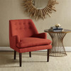 Spice Color Mid-Century Accent Chair Solid Wood Frame (Taylor-Spice-Chair)