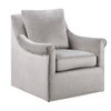 Grey Swivel Chair Solid Wood Frame (086569945235)