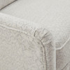 Ivory & Black Swivel Metal Glider Chair w/Lumber Pillow (086569218490)