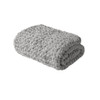 Grey Handmade Chunky Knit Throw 50x60" (086569756930)