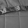Charcoal Grey Premium Oversized Down Alternative Blanket - All Season Blanket (Cambria-Charcoal-Blanket)