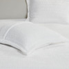 Solid Ivory Plush & Cozy Reversible Comforter AND Decorative Shams (Laurie-Ivory-comf)