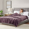 Purple Ultra-Plush Heated Year Round Blanket w/Automatic Shut-off (Plush Heated-Purple-Blanket)