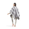 Grey Oversized Heated Faux Fur Wrap w/Built-in Controller - 50x64" (Zuri Faux Fur Heated Wrap-Grey)