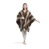 Tan Brown Oversized Heated Faux Fur Wrap w/Built-in Controller - 50x64" (Zuri Faux Fur Heated Wrap-Tan)