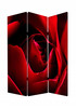 1" x 48" x 72" Multi Color Wood Canvas Rose  Screen
