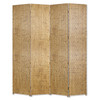 1" x 84" x 84" Gold Wood  Screen