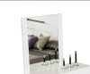 41" White MDF and Glass Mirror