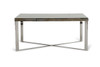 30" Wood  Steel  and Glass Dining Table