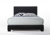 86" X 63" X 47" Queen Black Pu Panel Bed