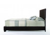 86" X 63" X 47" Queen Brown Pu Panel Bed