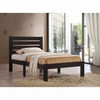 Popular Espresso Full Size Slat Wood Bed