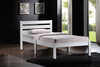 Popular White Twin Size Wood Slat Bed