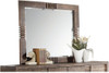 Reclaimed Oak Finish Rectangular Mirror