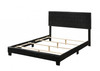 85" X 64" X 47" Queen Black Pu Bed