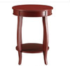 Pop of Color Red Finish Side Table