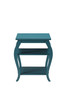 Pop of Color Bow Leg Square End or Side Table
