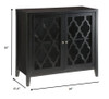 34" X 15.4" X 30" Black Mdf Cabinet