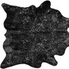 72" x 84" Black and Gold Cowhide - Area Rug