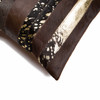 18" x 18" x 5" Gold And Chocolate  Pillow 2 Pack
