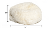 31" x 31" x 31" White Short-Hair Sheepskin Bean Bag