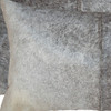 12" x 20" x 5" Salt And Pepper Gray And White Cowhide  Pillow 2 Pack