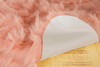 24" x 36" x 1.5" Dusty Rose Plush Faux Sheepskin Area Rug