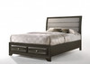 87" X 63" X 52" Gray Fabric And Antique Gray Queen Storage Bed