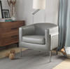 31" X 32" X 29" Gray Edgy Accent Chair