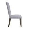 21" X 25" X 45" 2pc Gray Fabric And Gray Oak Side Chair