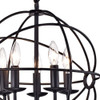 Shindanlang Black-finish Metal 16-inch Chandelier