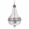 Permin Empire 13-inch Clear Glass and Metal Pendant Light