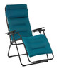 Zero Gravity Recliner - Black Frame - Coral Blue Fabric