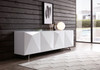 White Contemporary Storage Buffet Server