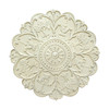 Distressed Floral Shabby Medallion Metal Wall Decor