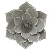 Well-Crafted Grey Lotus Wall Decor