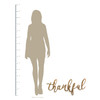 Bronze "Thankful" Metal Script Wall Decor