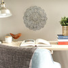 Small Gray Medallion Wall Decor