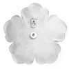 Set of 3 Alluring White Metal Flowers  Wall Art Decor