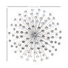 Silver Acrylic Burst Metal Wall Decor