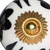 1.5" x 1.5" x 1.5" White Black and Yellow  Knobs 12 Pack